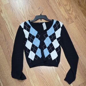 Brandy Melville Navy and Blue Sweater.